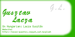 gusztav lacza business card